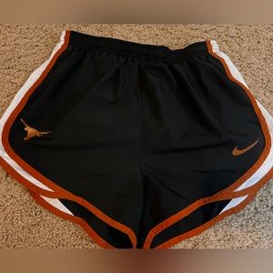 Women's Nike Texas Longhorn athletic shorts.